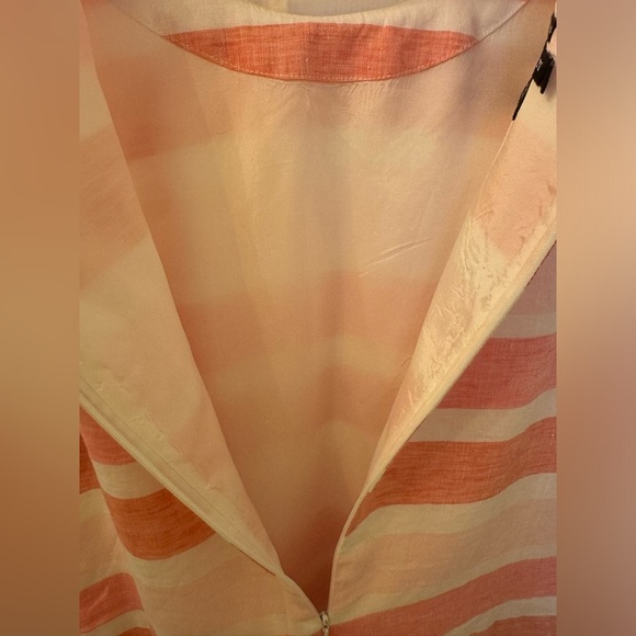 Like new! Island Company Pink and White Linen Shift Dress, sz M - Picture 8 of 8